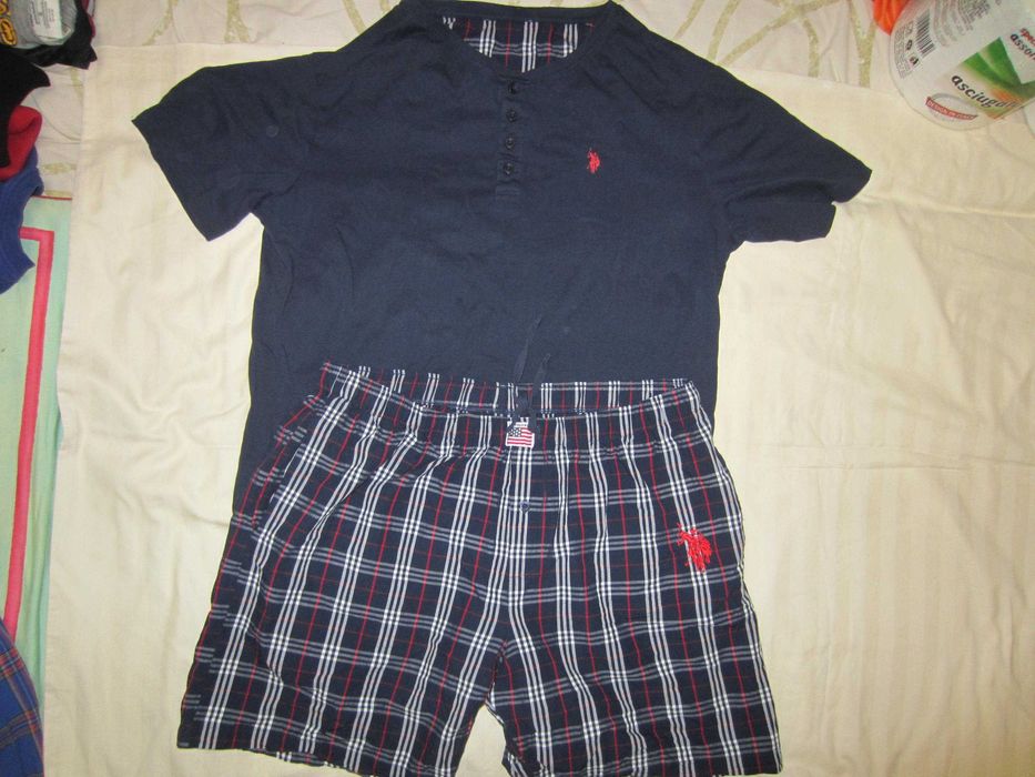 Pijama US Polo ASSN, masura XL, bumbac, stare f.buna