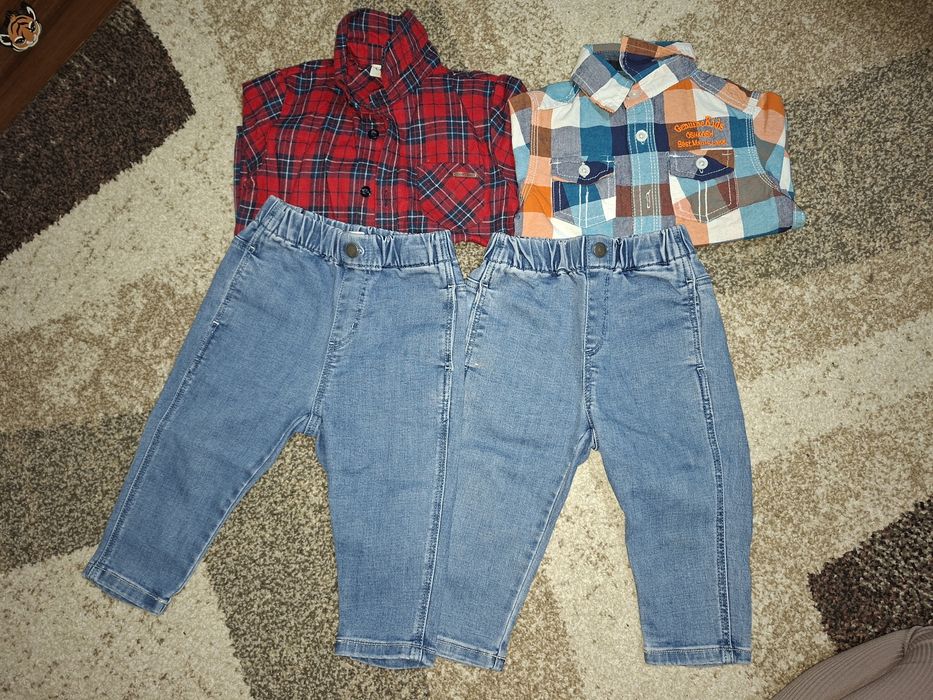 Комплекти ризка и дънки 12-18мес.