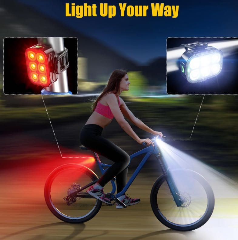 Lumina pentru bicicleta fata și spate