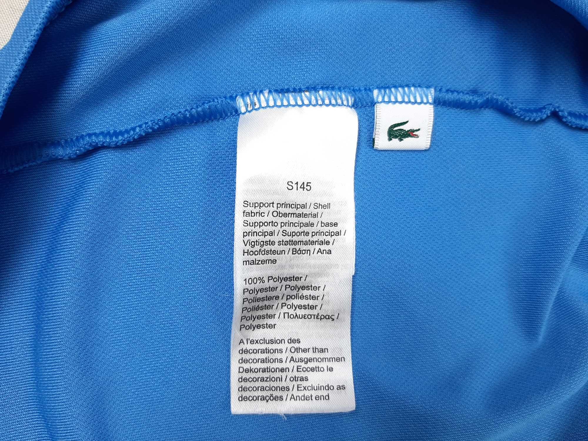 Lacoste Sport Large Croc - Оригинална мъжка тениска с яка размер M