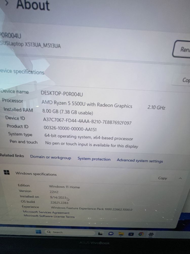 asus vivobook спешно