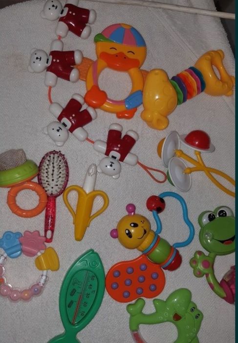 Нимблер прорезыватель погремушки слюнявчики термометр