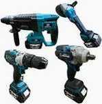 Trusa 4 piese, autofiletanta, rotopercutor, polizor, bormasina impact,