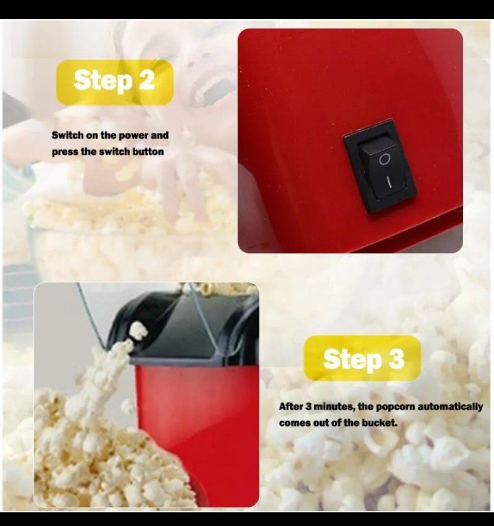 Aparat electric popcorn floricele nou sigilat