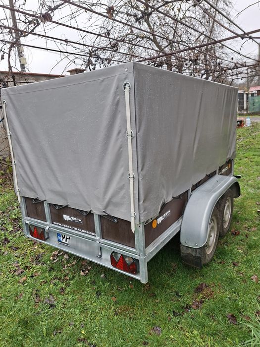 Vând remorcă Vesta 260x135 cm/ cu prelată  750kg