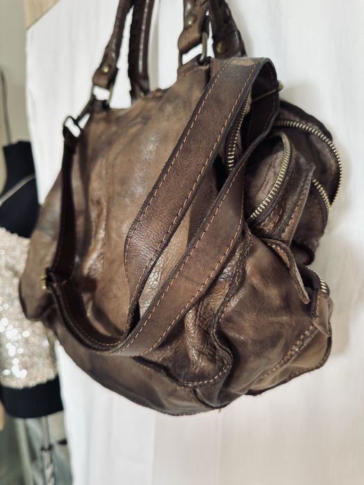 Чанта DIXIE естествена кожа, чанта LOVE MOSCHINO