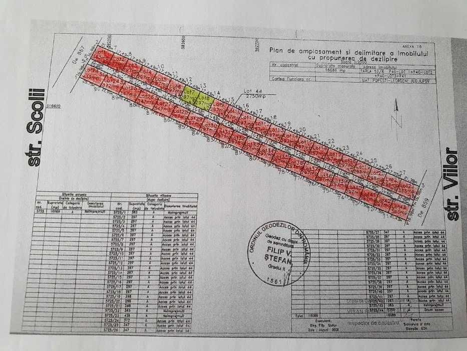 Teren constructii 730 mp strada Scolii, Popesti Leordeni, Ilfov