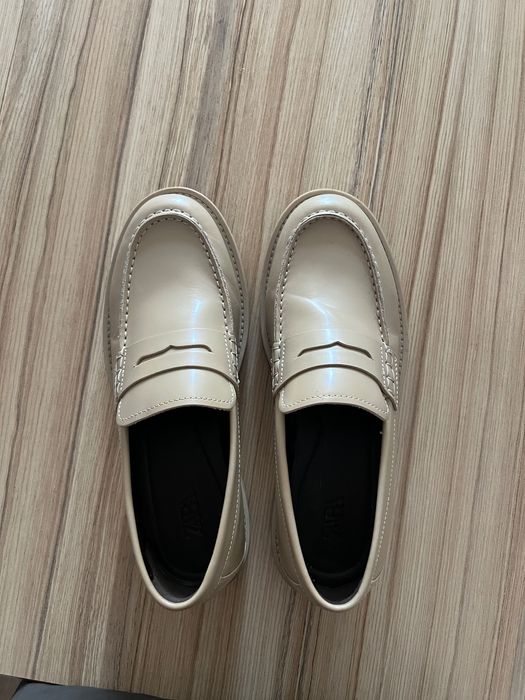 Кожени мокасини zara 42 EU