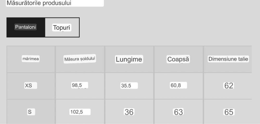compleu top și pantaloni scurți