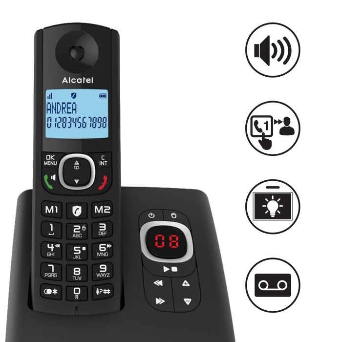 Telefon fix  fără fir Alcatel F530 Voice cu robot telefonic