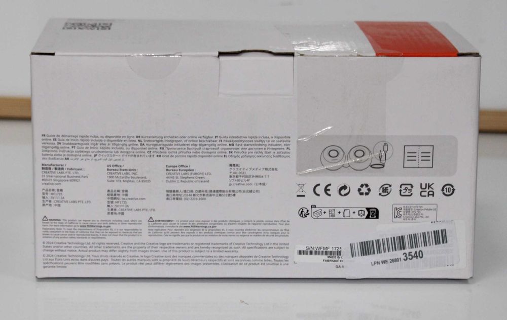 Озвучителна система Creative Pebble SE,RGB, USB-C