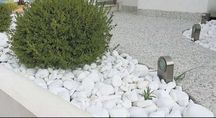 Piatra decorativa , piatra alba thasos pietricele gradina depozit