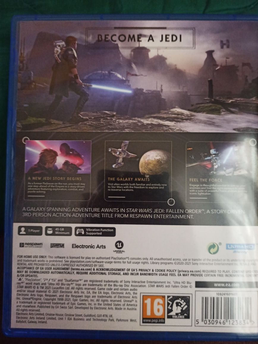 Продавам игра "Jedi Fallen Order" за ps5