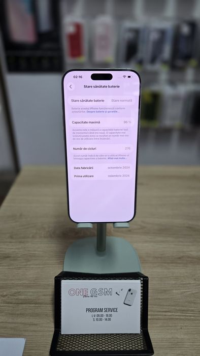 iPhone 16 Pro Max 256GB White– Second-Hand in stare buna!