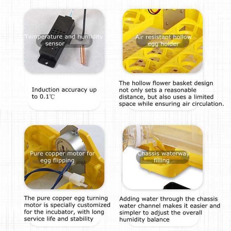 Автоматичен инкубатор 112 яйца + подаръци - реф. код - 12