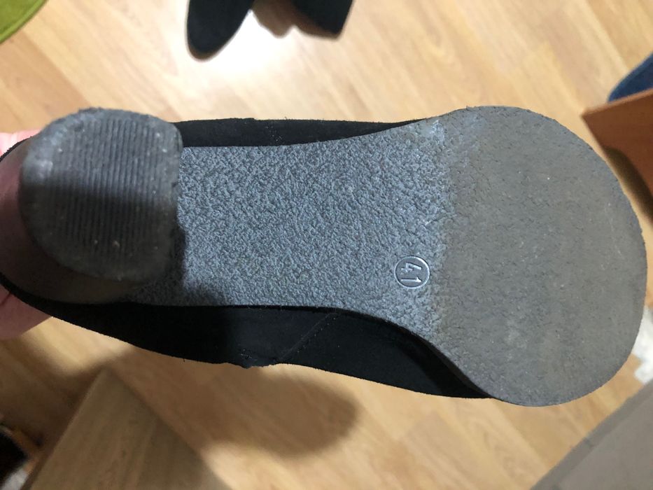 Cizme  lungi piele intoarsa 41