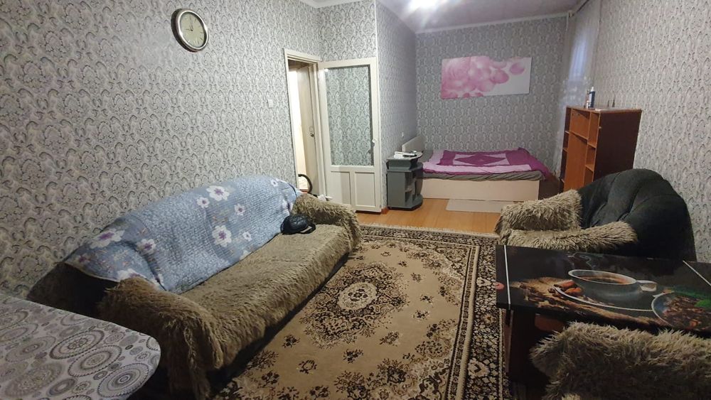 Продаётся 1-комнатная квартира г. Тараз район ЖД больницы