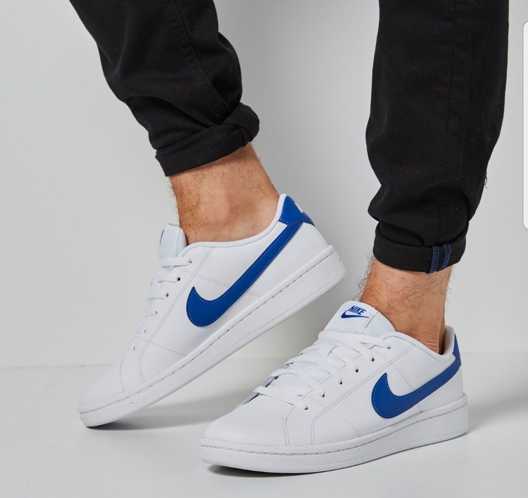 Pantofi sport NIKE Court Royale 2, Alb/Albastru, Noi, mărimea 43 EU