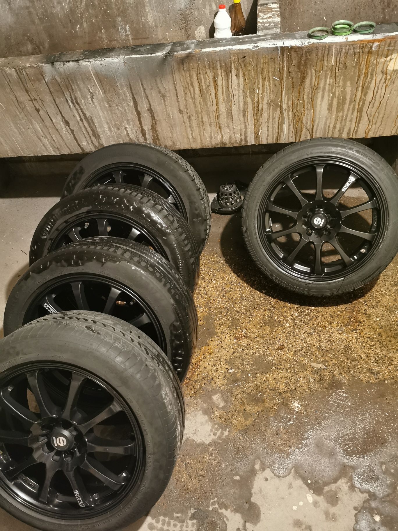Джанти OZ  Sparco drift matt 17 цола 5х100