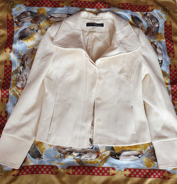 Jacheta sacou crem mix lana