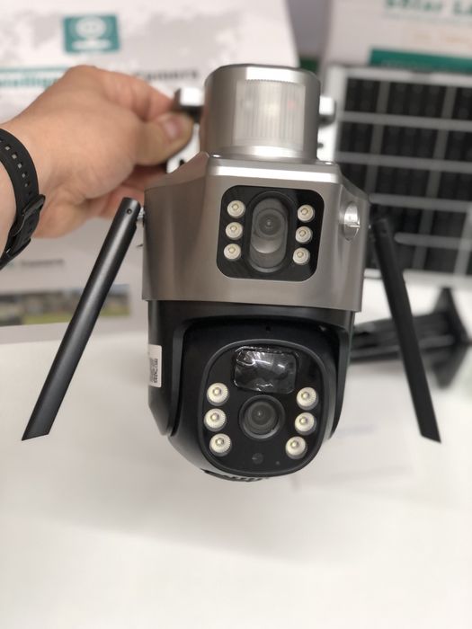 Camera Supraveghere 4G Panou Solar V380Pro Dual Lens 6K Autonomie 20h