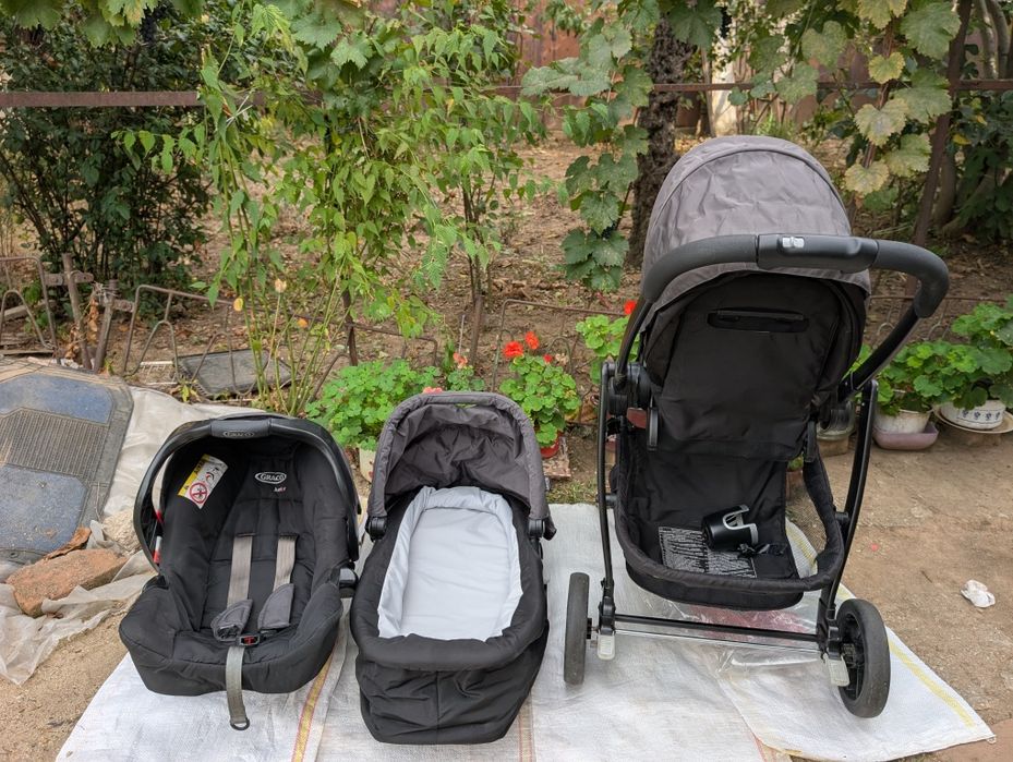 Carucior graco evo 3 in 1 trylogy gri