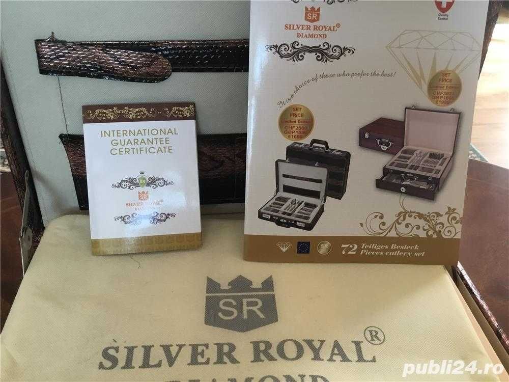 Set Tacâmuri Silver Royal Diamond