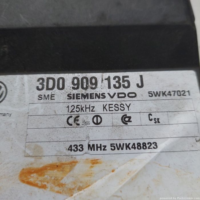 Modul inchidere centralizata VOLKSWAGEN TOUAREG (7LA, 7L6, 7L7) [ 2002 - 2013 ] OEM 3d0909135j