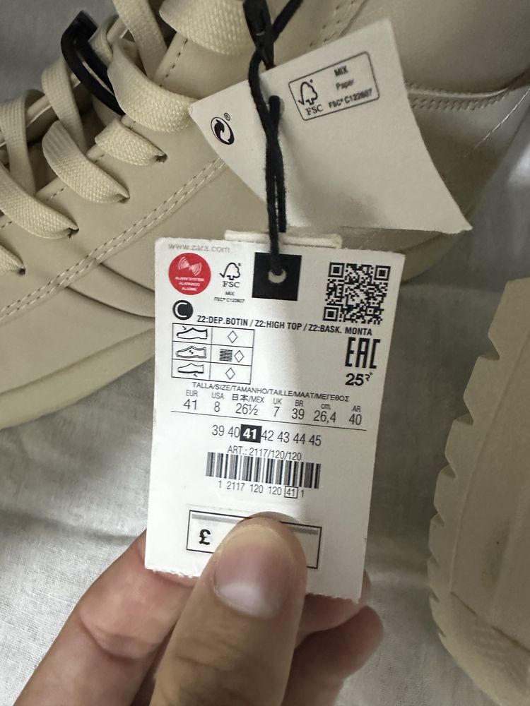 ZARA новый обувь 41 размер.