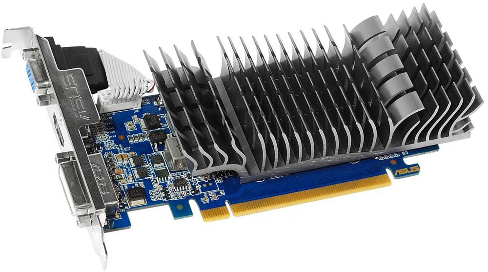 Видео карта GPU ASUS GeForce GT 610 2GB DDR3 64-bit VGA, DVI и HDMI