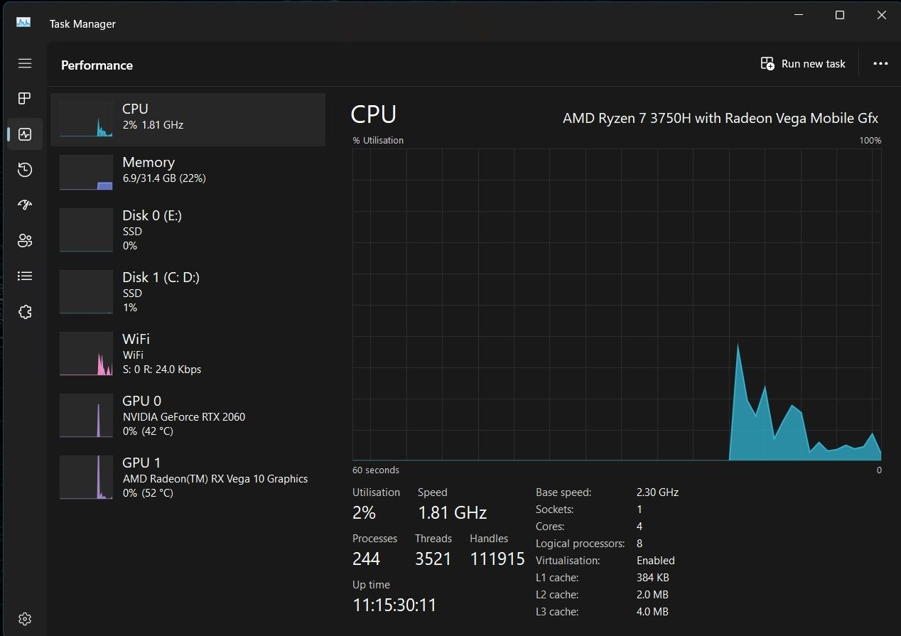 Laptop Gaming Asus TUF FX505DV Ryzen 7 32GB RTX2060 6GB