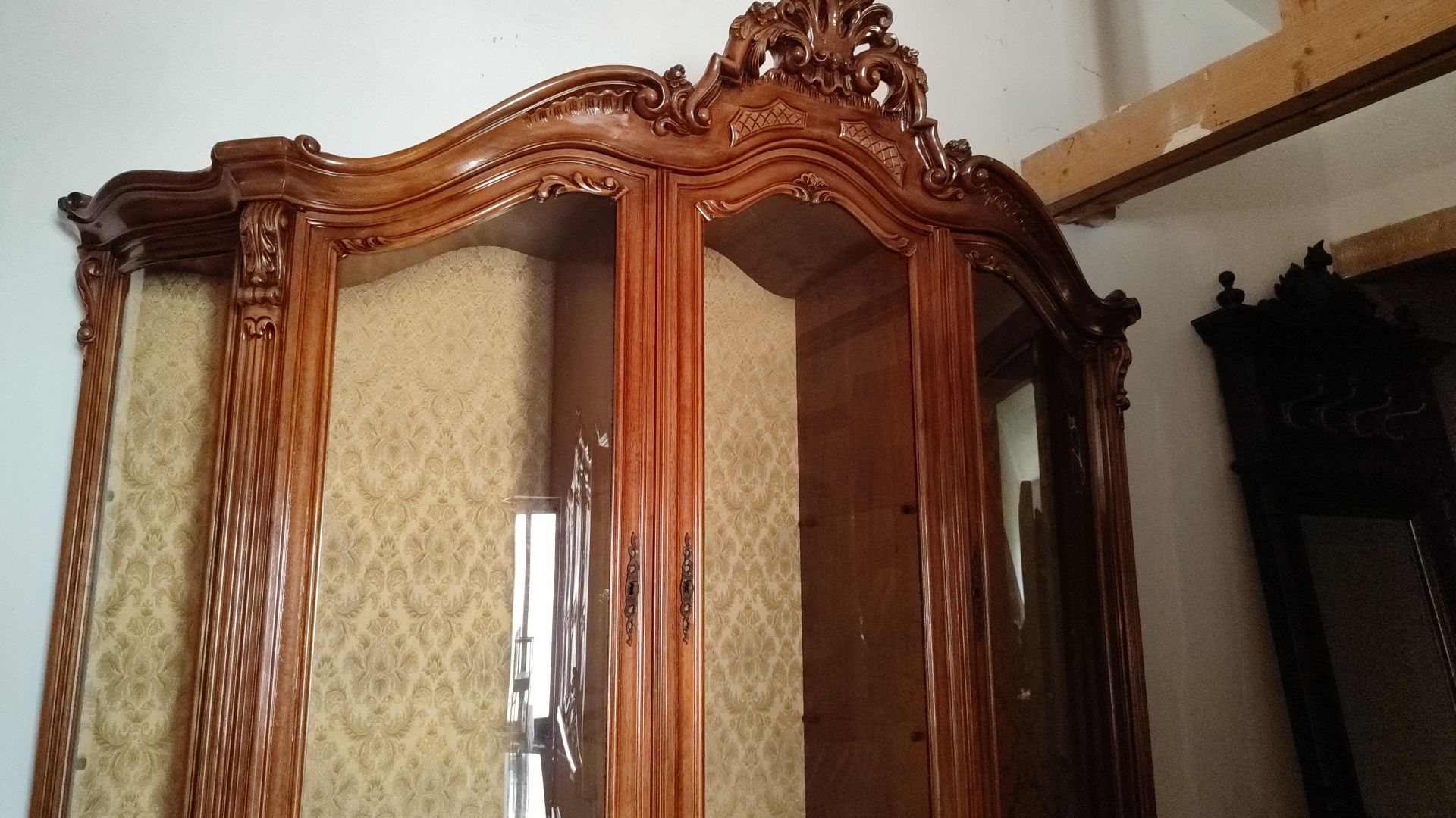 Biblioteca baroc intasiata antica vintage