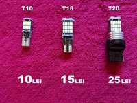 LED T3, T4.2, T4.7, T5, T10, T15, T20, T25, P21 ,bec PWY24W galben,  s