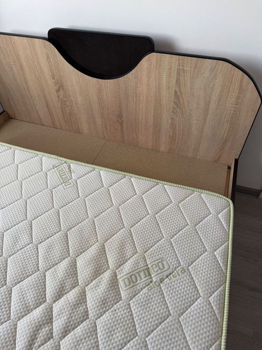 Pat cu saltea Dormeo Aloe Vera – 140x200 cm, cu spațiu de depozitare