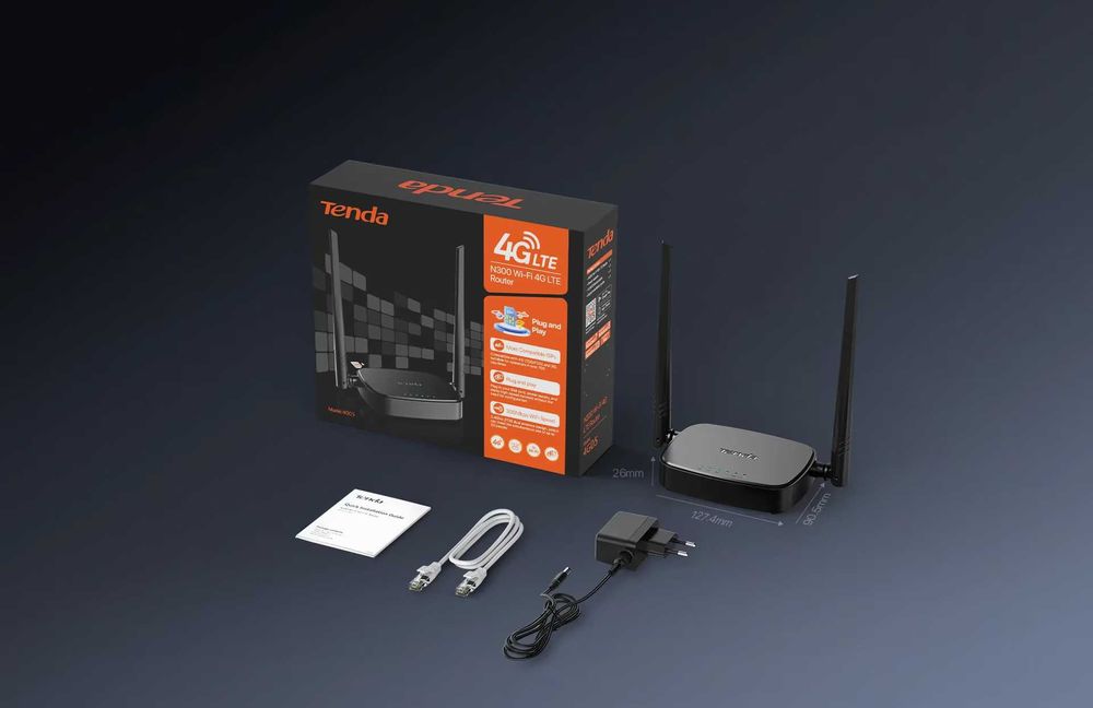 Router Wireless 4G LTE TENDA 4G05 cu cartela Sim, garantie Nou Sigilat