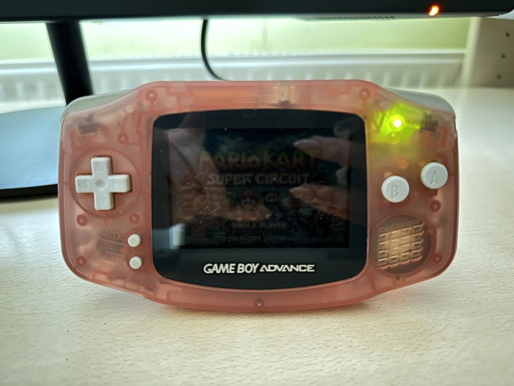 Nintendo Gameboy Advance clear pink