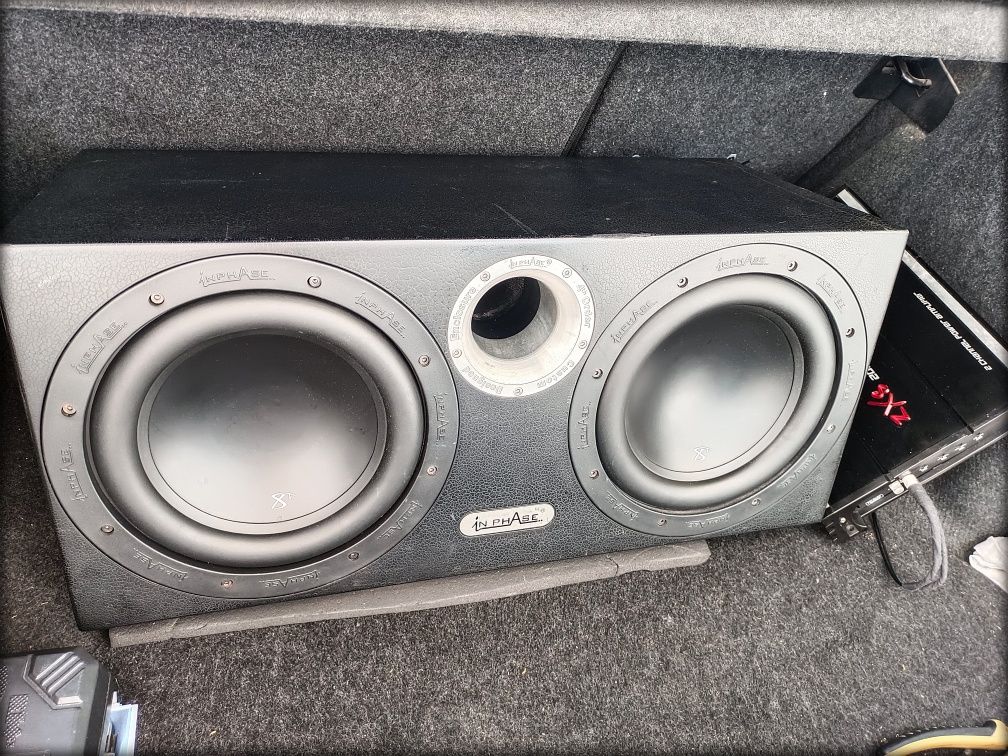 Subwoofer In Phase 800w RMS + amplificator Mac Audio ZXS2000.