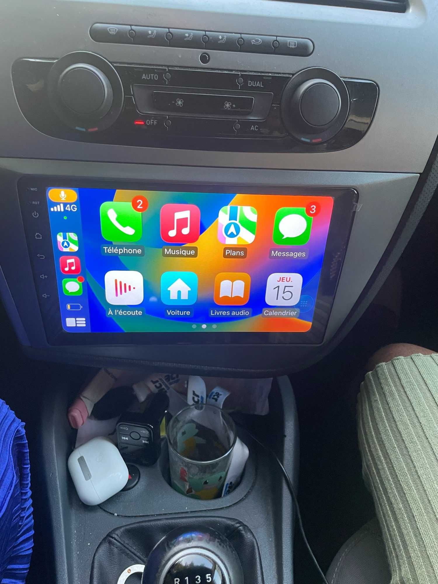 Navigatie Android Seat Leon Mk2 (2005-2012) 1-8GB RAM - QLed CarPlay
