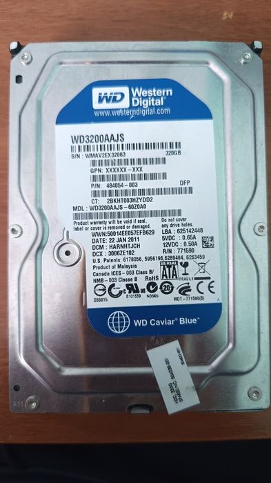 Продаю жёсткий диск 320Gb