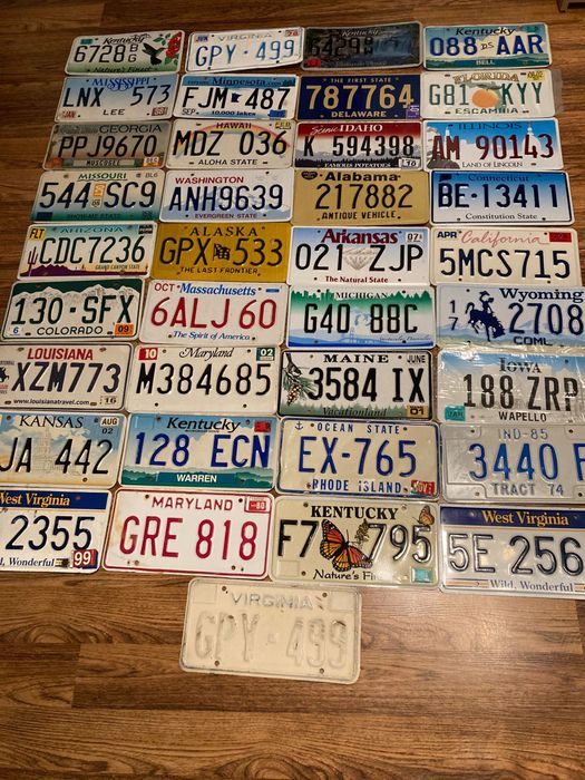 Numere auto America super ptr.Colecție