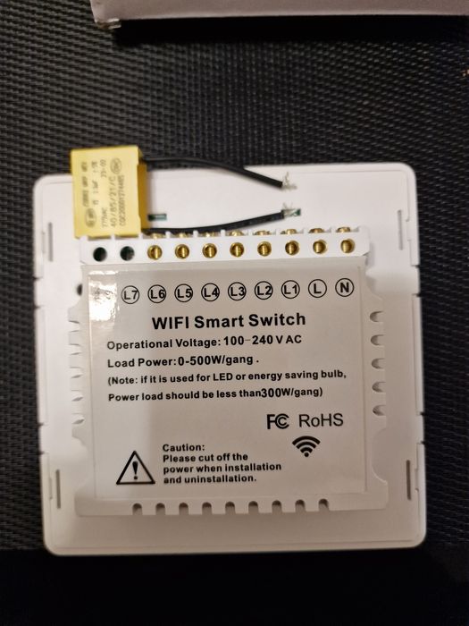 Intrerupator 3x2 switch smart touch compatibil Google, Alexa(nu livolo