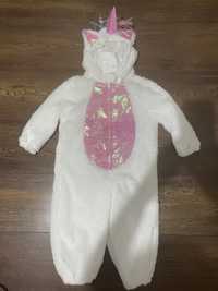 Costum salopeta unicorn marime 92