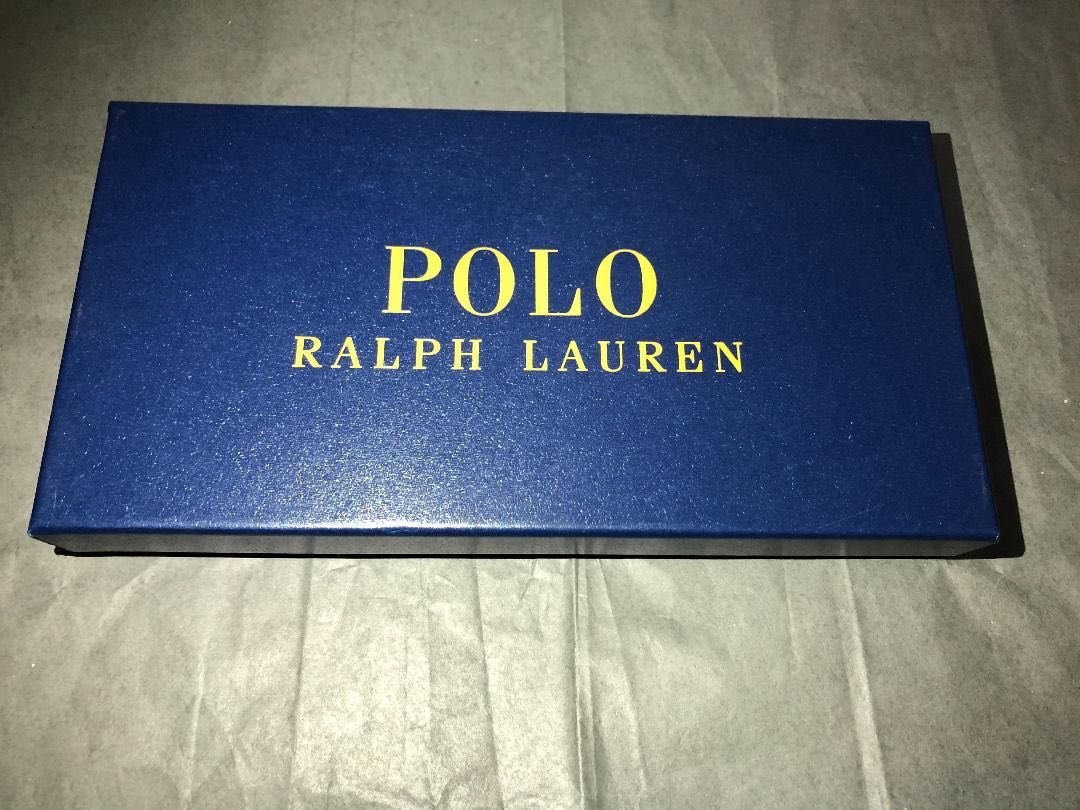 Чисто нов мъжки Polo Ralph Lauren портфейл от естествена кожа