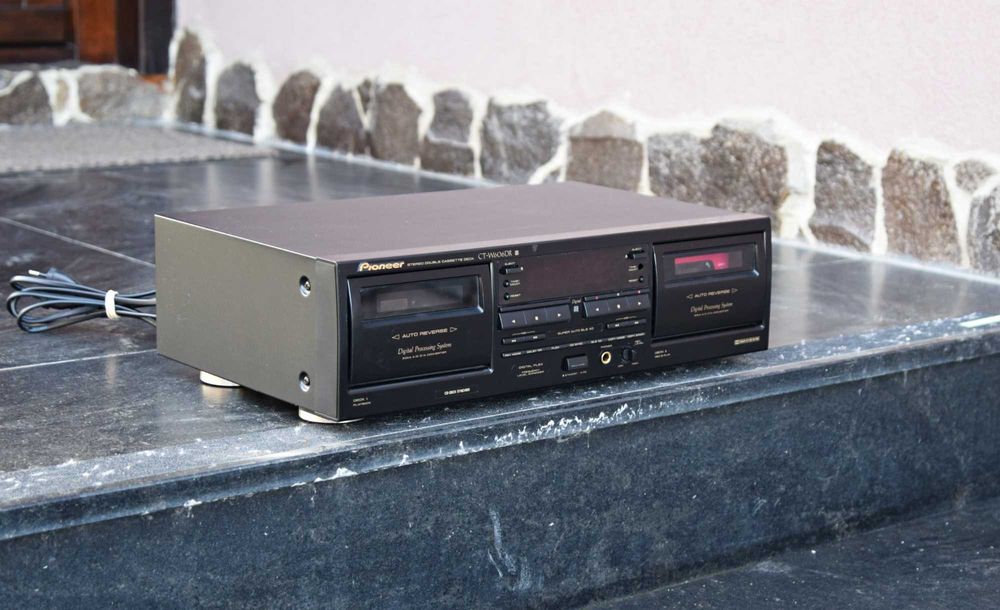 Deck Pioneer CT-W606DR, dublu deck, casetofon