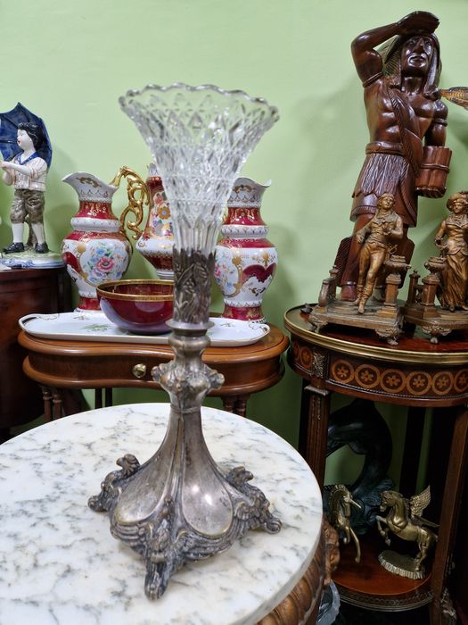Уникална антикварна френска чаша бокал ваза ART Nouveau