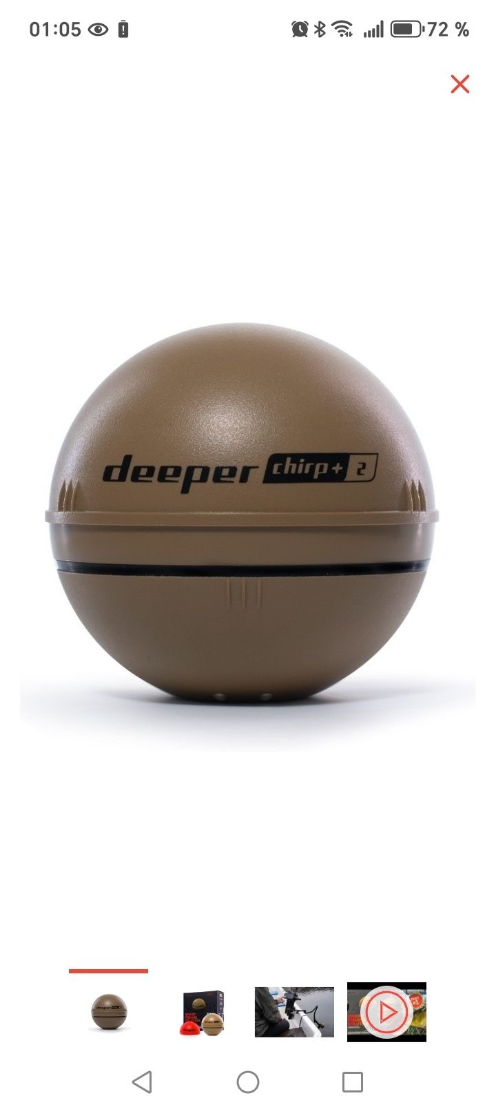 Продам б/у эхолот. Deeper Smart Sonar Chirp+ 2