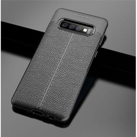 Husa pentru Samsung Galaxy S10e,GloMax AUTO FOCUS cu insertii de piele