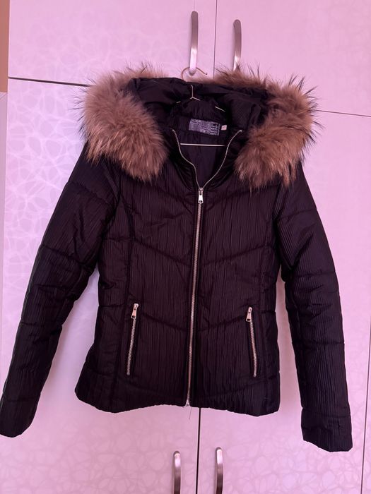 Зимно яке Bratan, качулка с естествен пух