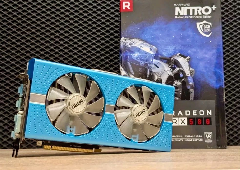Видеокарта RX 580 8gb SAPPHIRE NITRO PlUS Special Edition