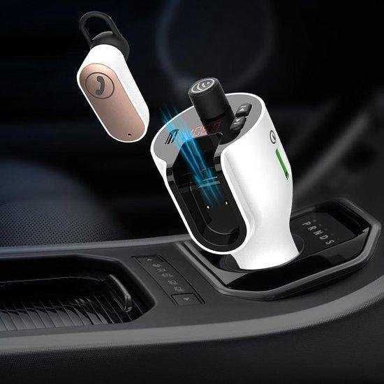 Modulator FM auto 2in1 Bluetooth +casca,functie de incarcator